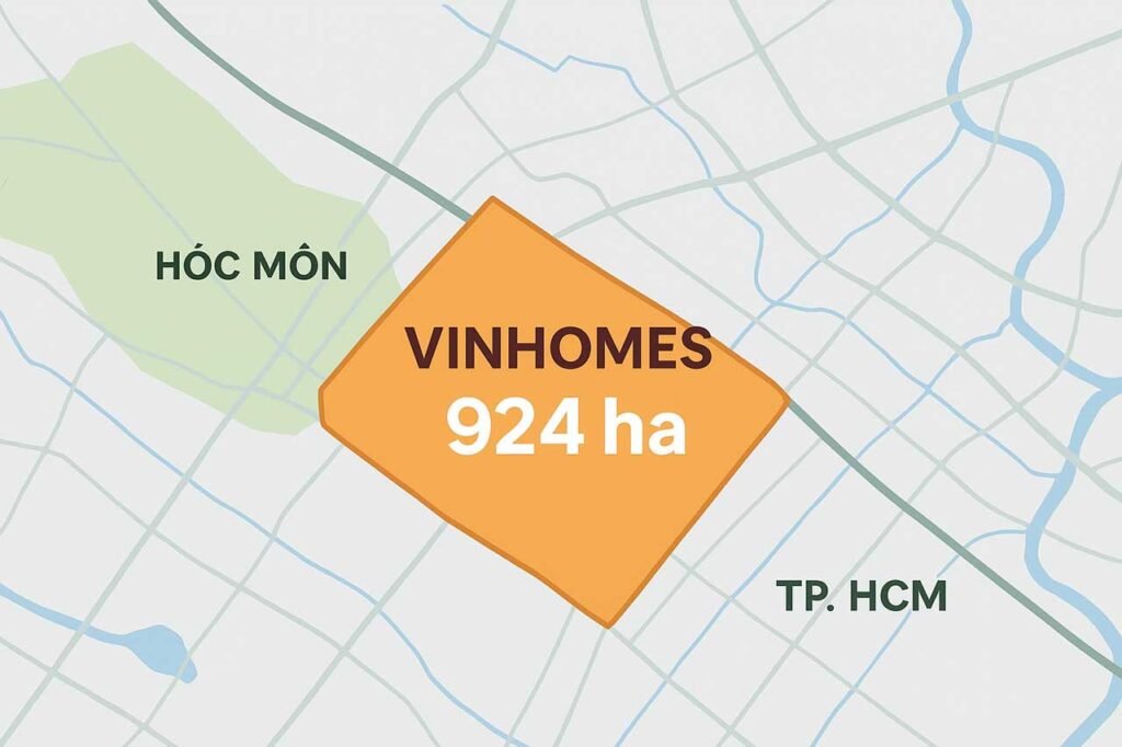Ảnh minh hoạ vị trí Vinhomes Hóc Môn